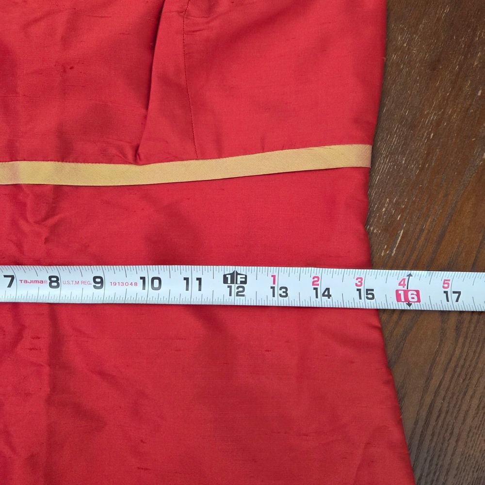 Aria Y2k taffeta red cocktail dress homecoming empire waist womens size 4 - Picture 11 of 12